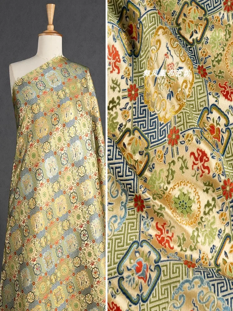 

Жаккардовая ткань Brocade для винтажной китайской верхней одежды, ткани для рукоделия, материалы для пошива одежды, ткань на метры