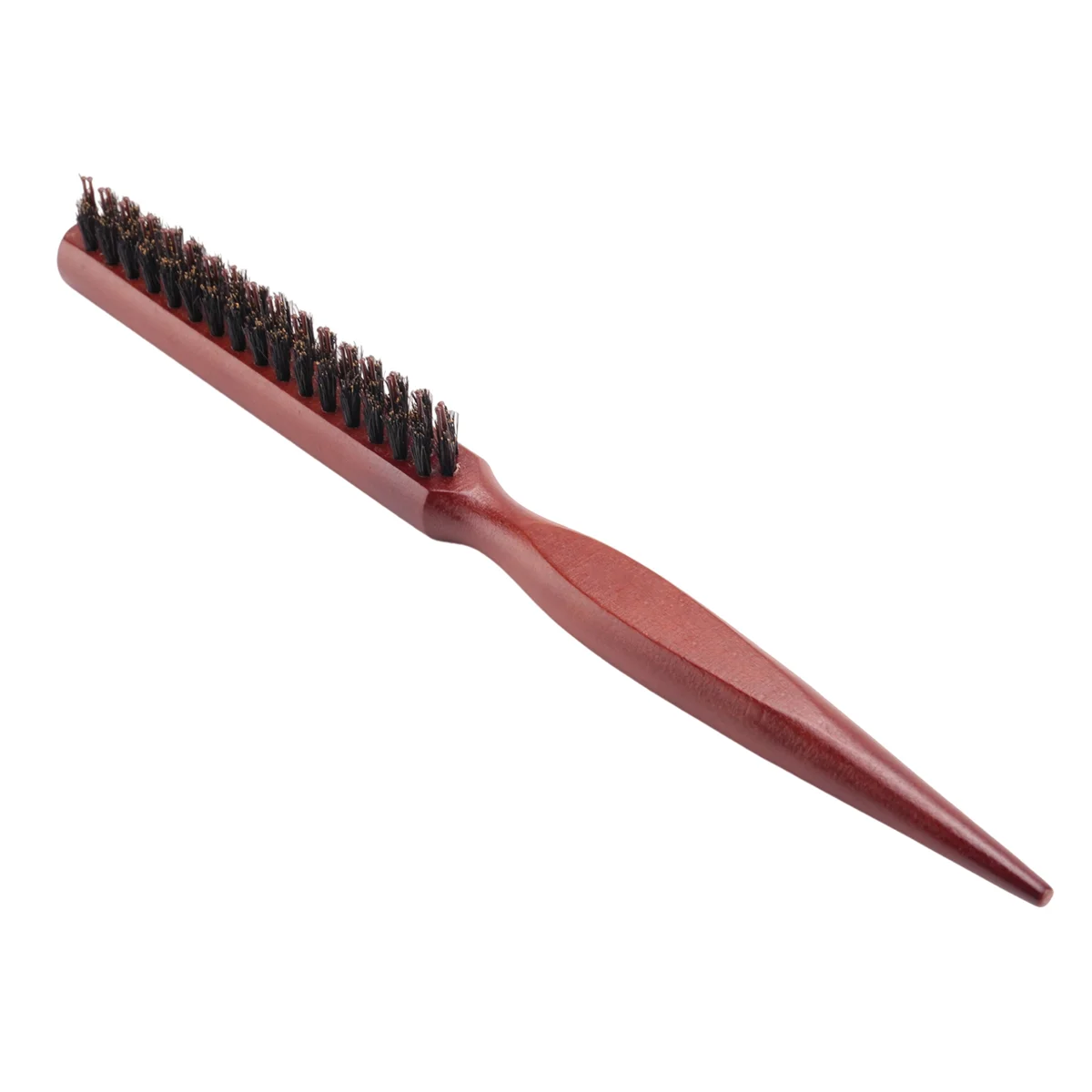 

Wood Handle Natural Boar Bristle Hair Brush Fluffy Comb Hairdressing Barber Wood-color