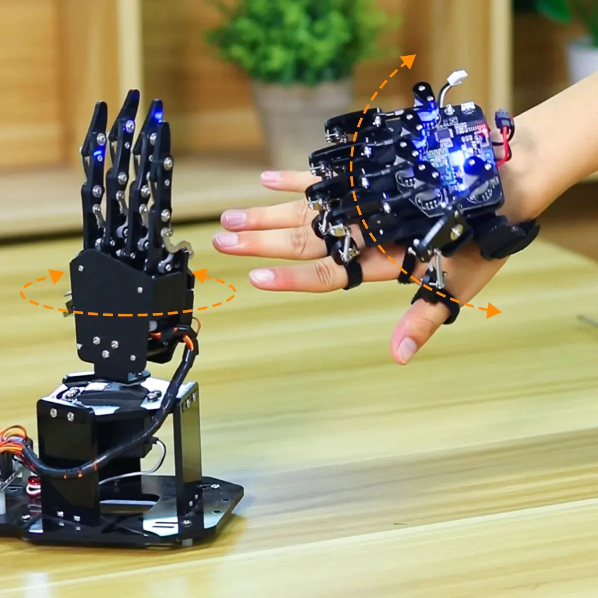 Hiwonder Robotic Hand Bionic Robot Somatosensory Open-source uHand2.0 Arduino/ STM32 Programming