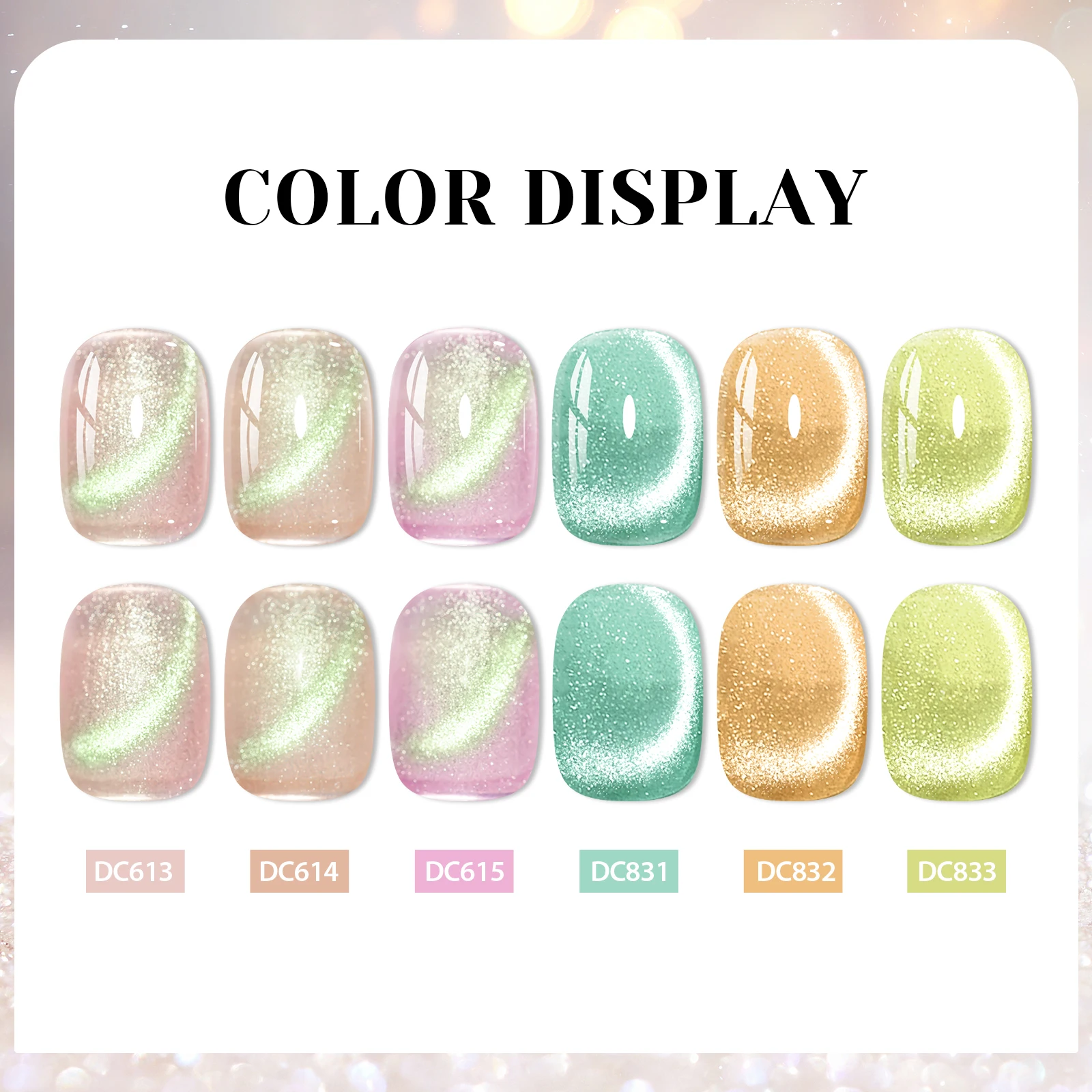 9 قطعة/المجموعة الأخضر الأصفر القط المغناطيسي هلام مسمار مجموعة طلاء أظافر هلام Varnis شبه دائم الأشعة فوق البنفسجية LED هلام مسمار الفن مانيكير كيت مع المغناطيس