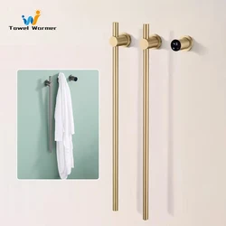 Bathroom Accessories Smart Electric Bath Towel Rack Temperature Time Control Electric Towel Rail Hidden Wires Heated Towel Rack