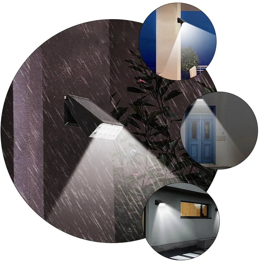 

1pc Solar Wall Outdoor Waterproof Garden Courtyard Wall Light Courtyard Led Lamp 10Leds Abs Pc Shade Dustproof Anti-Corrosion