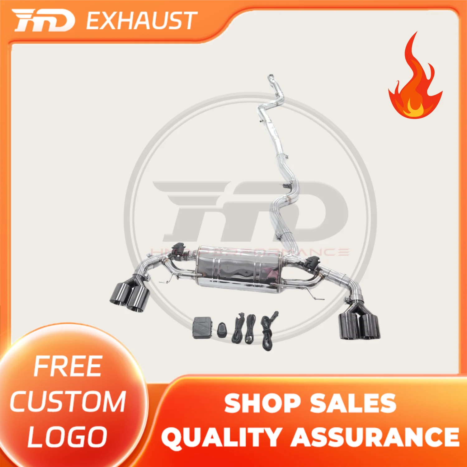 

HMD Hot Sale Stainless Steel High Flow Performance Valve Catback For BMW 320i 330i G20 Exhaust System With Tips Auto Parts