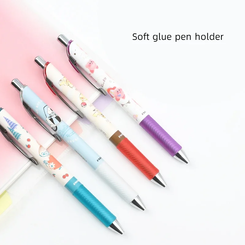 1pcs  BLN75 ENERGEL Quick-drying Black Gel Pen Cute Cartoon Limited Collection Kawaii Japanese Stationery School Supplies