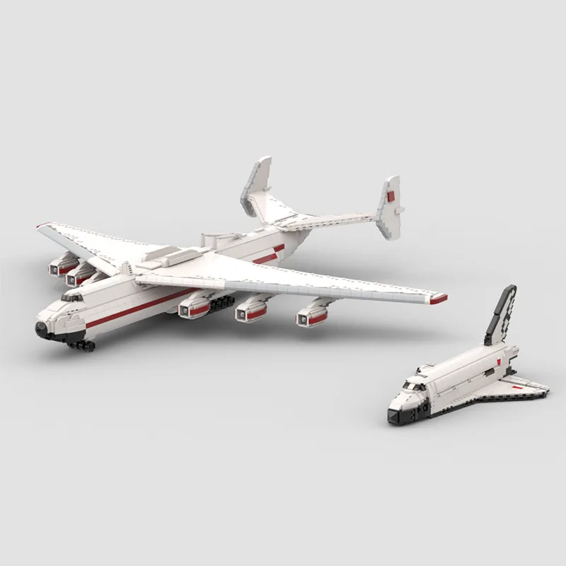 MOC Airlines Military Combat Transport Aircraft Building Block Set Antonov AN-225 Airplane Mriya Model DIY Kids Puzzle Toys Gift