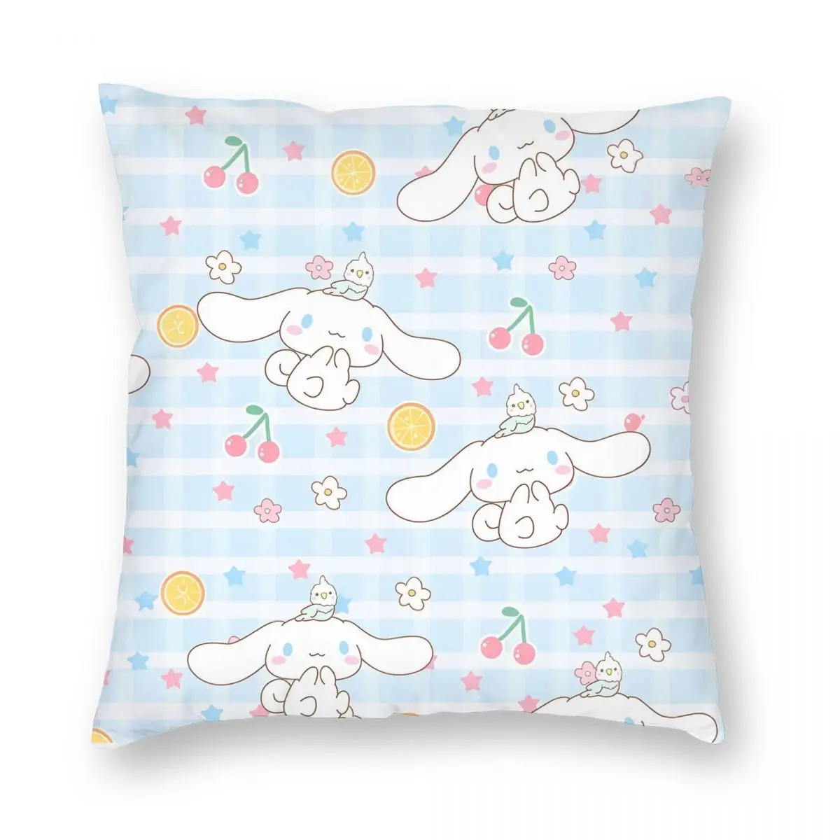 Sanrio Cinnamoroll Cute Cartoon Pillowcase Printed Polyester Cushion Cover Decoration Pillow Case Cover Home Square 40X40cm