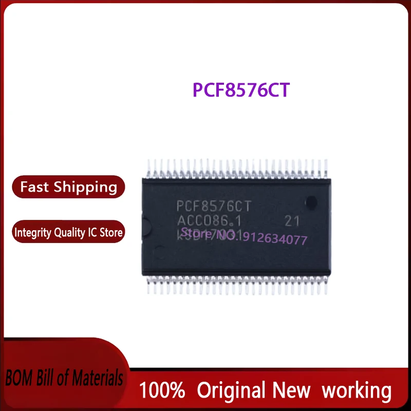 5~100pcs/lot PCF8576CT SSOP56 PCF8576 100% Brand New Original