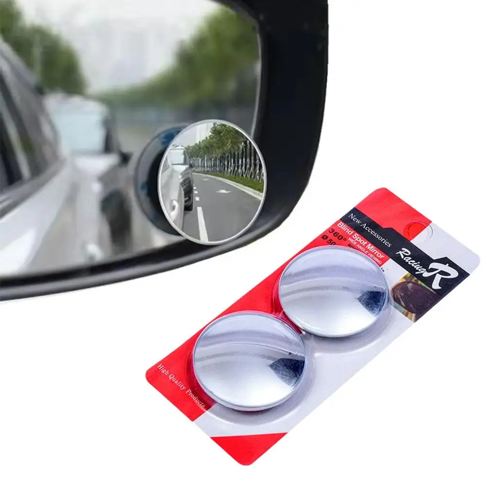 Car Blind Spot Rear View Mirror Wide Angle 360 Degree Mirror Adjustable Mirror Round Small Reversing Parking Auxiliary Conv E0M3