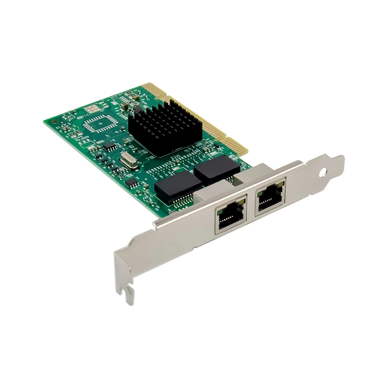 1Set 82546EB PRO 1000MT PCI Gigabit Dual-Port Network Card Server Network Card 8492MT Network Card PC+Metal