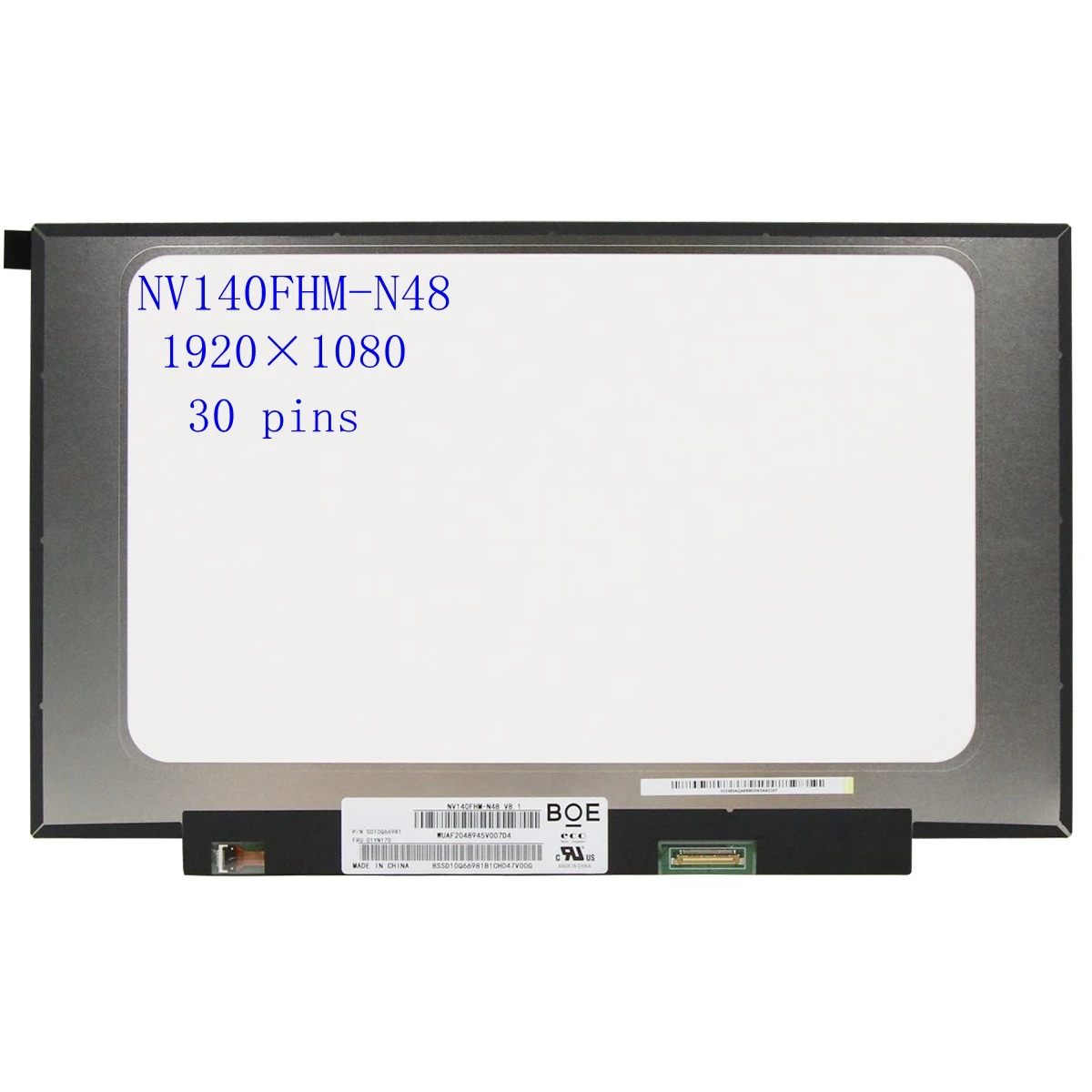 

14.0 inch IPS Lcd Screen Display Panel Matrix NV140FHM-N48 LP140WF8-SPR1 LP140WF7-SPC1 N140HAC-EAC1920*1080 eDP 30Pin