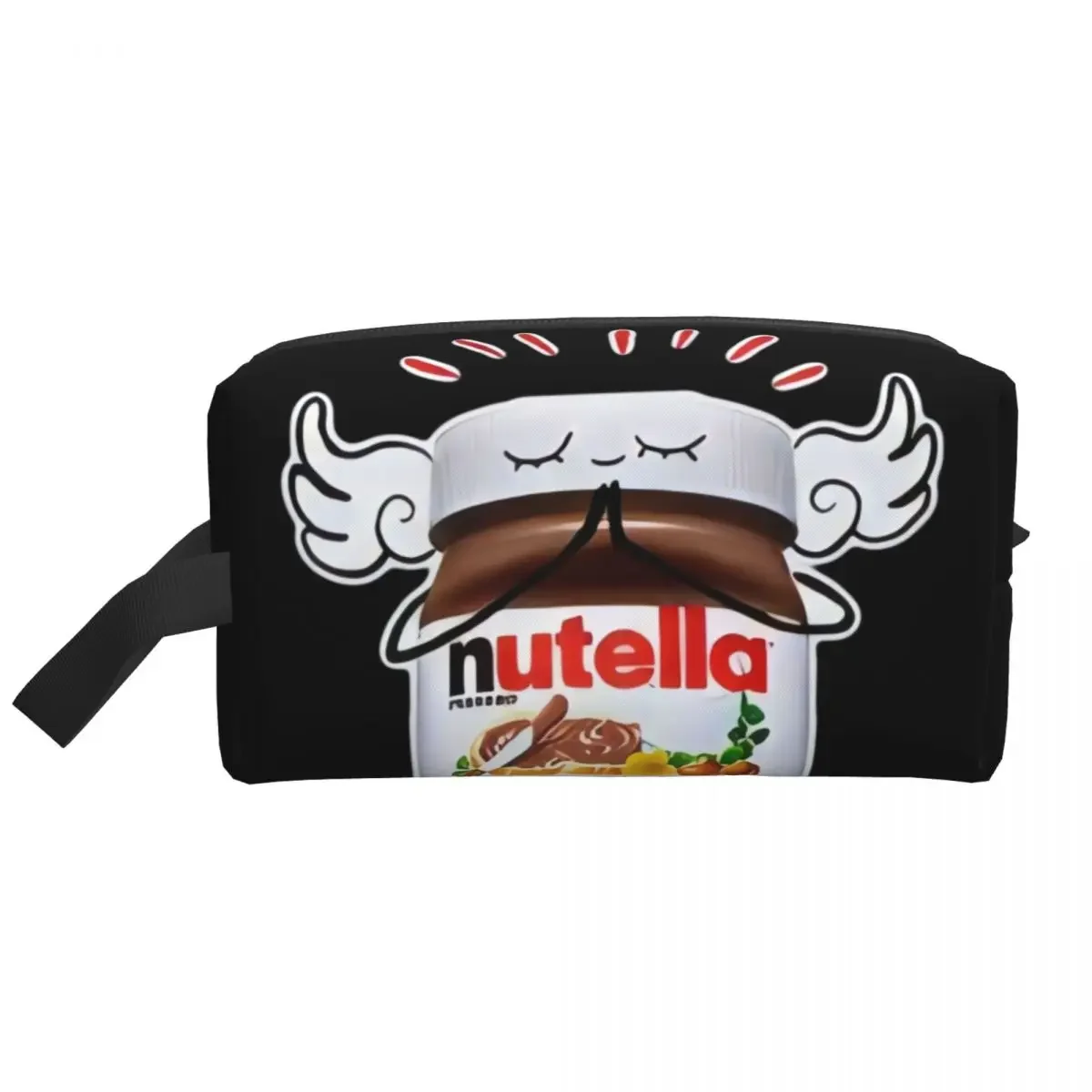 2025 novo estilo personalizado itália nutellas saco de higiene pessoal para mulheres maquiagem organizador cosméticos senhora beleza armazenamento dopp kit caixa