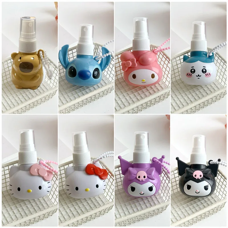 

50ml Hello Kitty Spray Bottle with Lanyard Portable Empty Perfume Container Travel Moisturising Cosmetic Portioning Bottle Gift