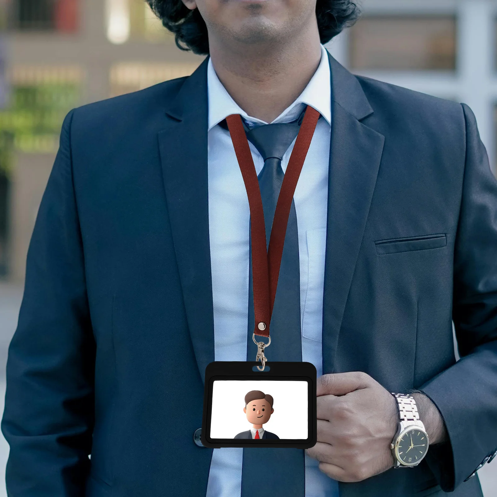 

12Pcs Double Sided Id Card Holder Horizontal Flip Open Plastic Badge Sleeve Transparent for Staff Credentials and Student Ids