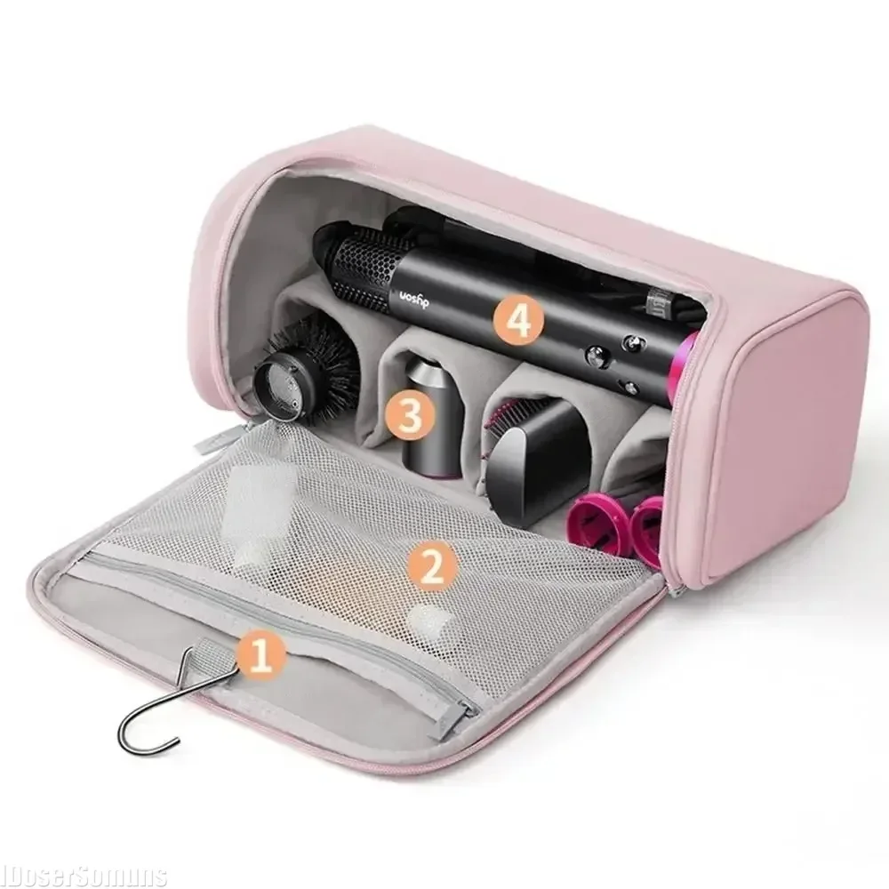 

2024 Hair Dryer Case Non-slip Hair Tools Pouch Large Capacity Hideable Hanging Hook Waterproof Curling Iron Walizka Storage Bag