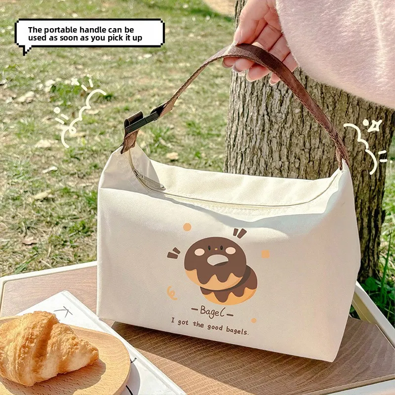 أكياس بينتو اللطيفة، أكياس معزولة سميكة، أكياس صندوق الغداء، حقائب بينتو، أكياس رقائق الألومنيوم المبردة للركاب