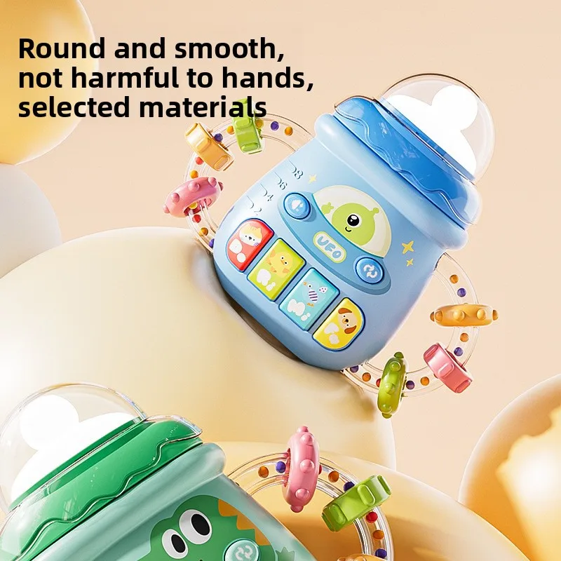 Baby Instrument Music Toys Educational Toys Kids Gifts Kids Cartoon Piano Keyboard Game with Flashing Light Music Vocal Toy