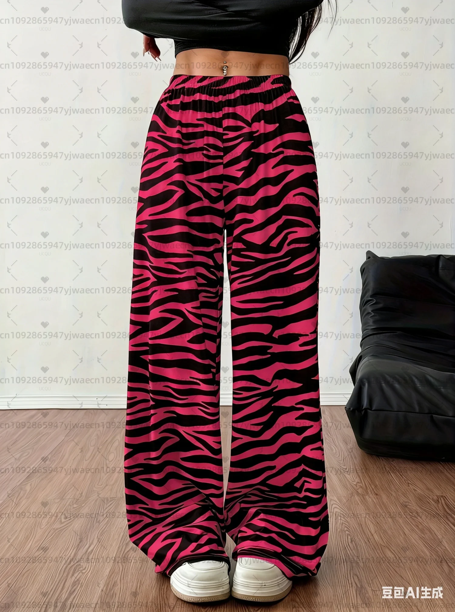 2026 Summer women  zebra print loose Long Pants Women Pajamas Pants Casual Daily Long Pants Men Women Pajamas Trousers