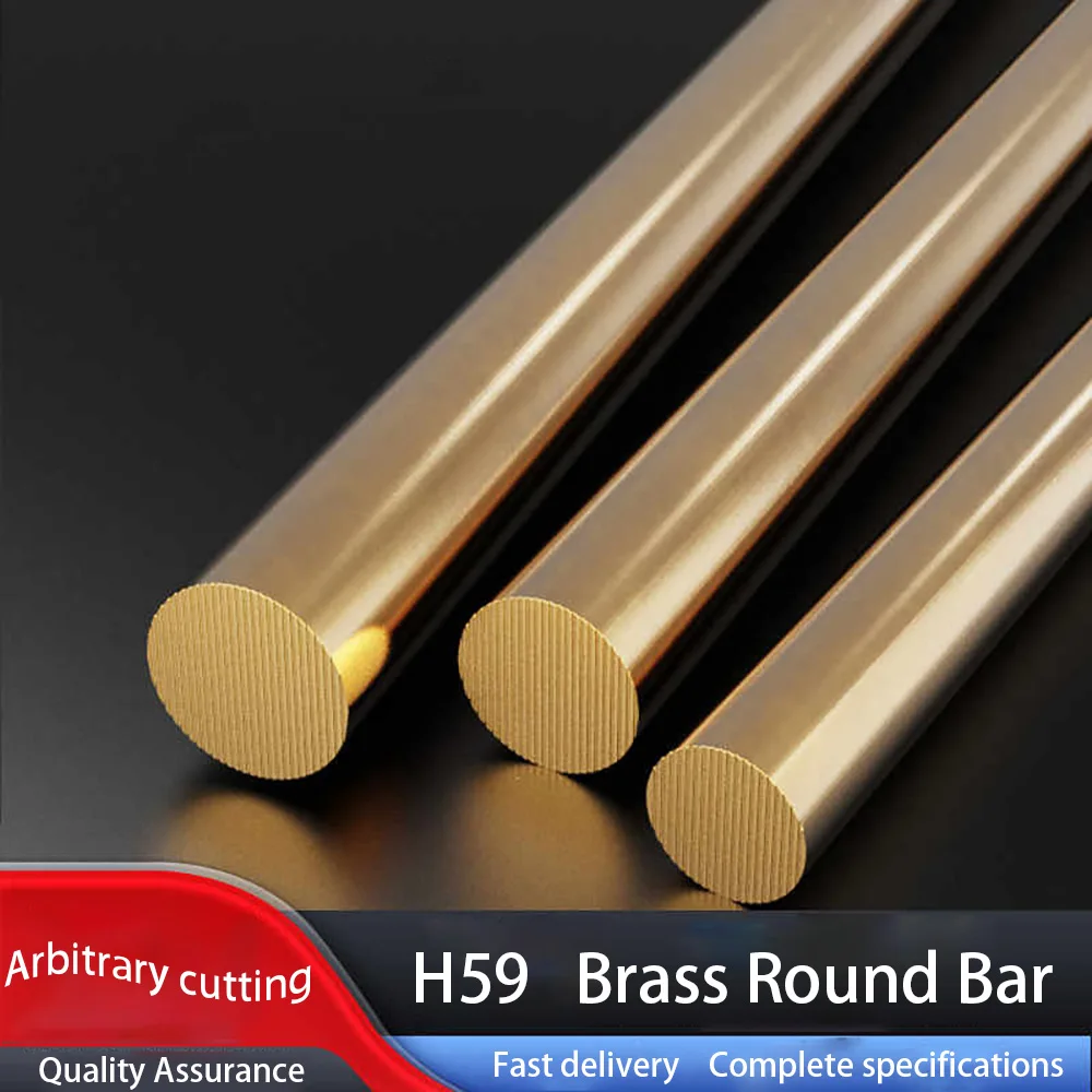 H59 Brass Round Bar Metal Rods Milling Metalworking Dia 3/5/6/7/8/10/12/13/14/15-50mm Length 100 150 200 250 300 500mm Brass Rod