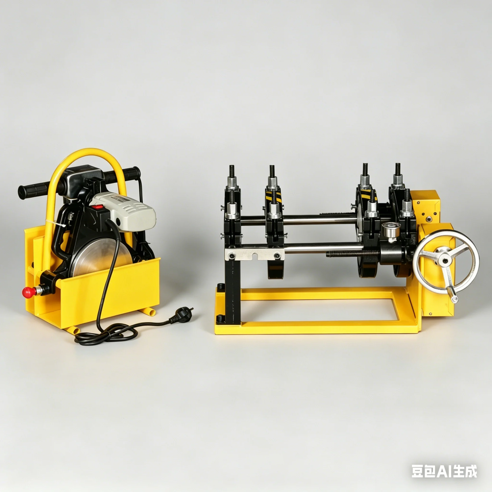 New 40-160mm Manual Screw Butt Fusion Welding Machine With 4 Clamps For PE PP PPR PVDF Materials Plastic Pipeline Construction