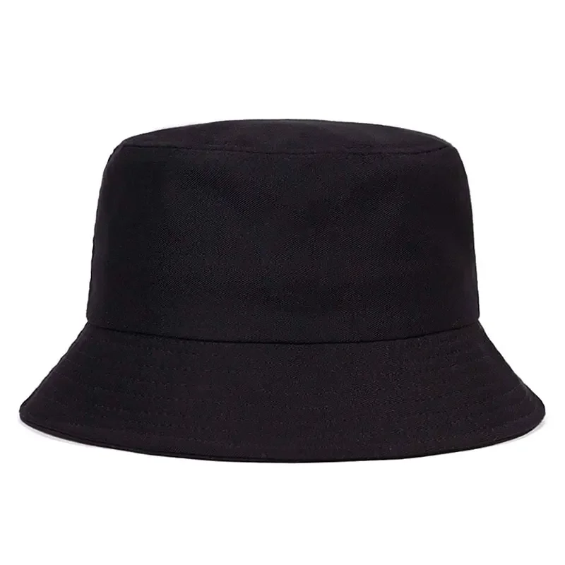 Fashion Summer Reversible Bucket Hat Woman Man Outdoor Sports Sun Beach Fisherman Cap Unisex Adult Daily Solid Visor Panama Hat