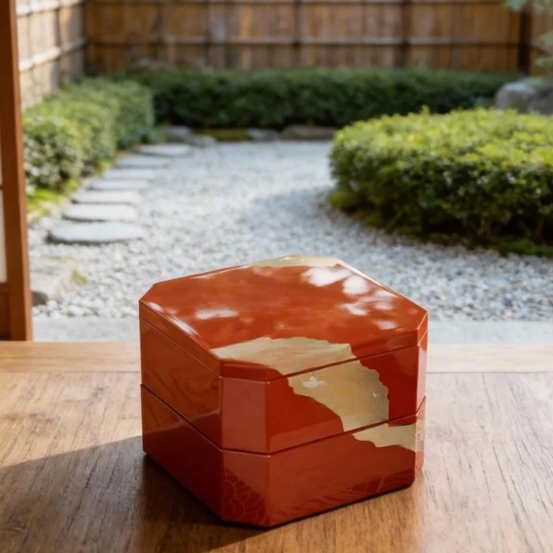 Chinese lacquer ware, New Year's fruit plate high-end high-value fruit box, housewarming gift, living room coffee table for