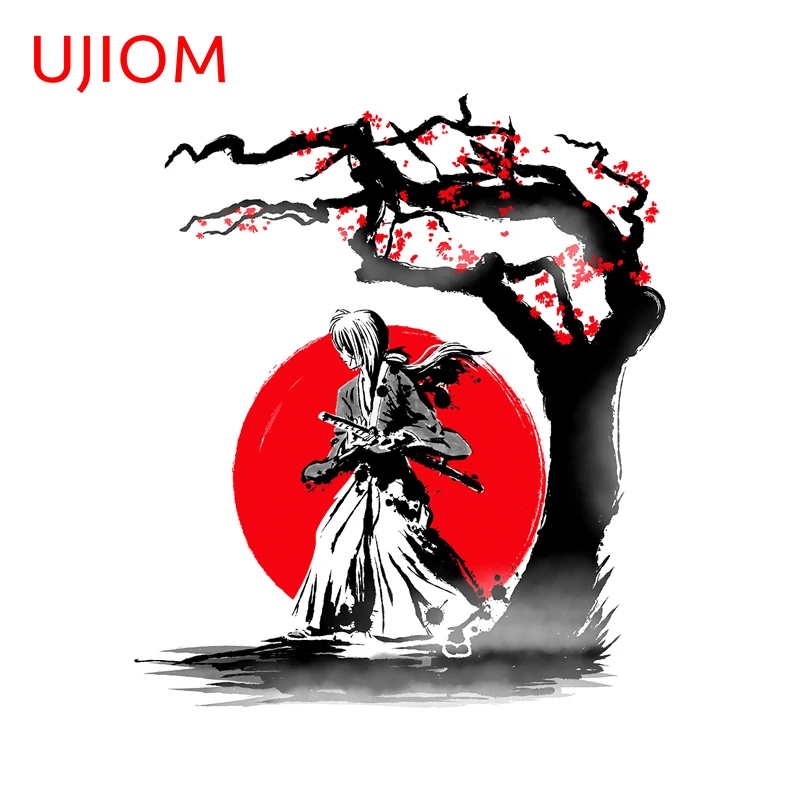 UJIOM Samurai Japanese Style Wall Sticker Exquisite Personality Hot Selling Waterproof Decal Vinyl Veneer Game Room Decor