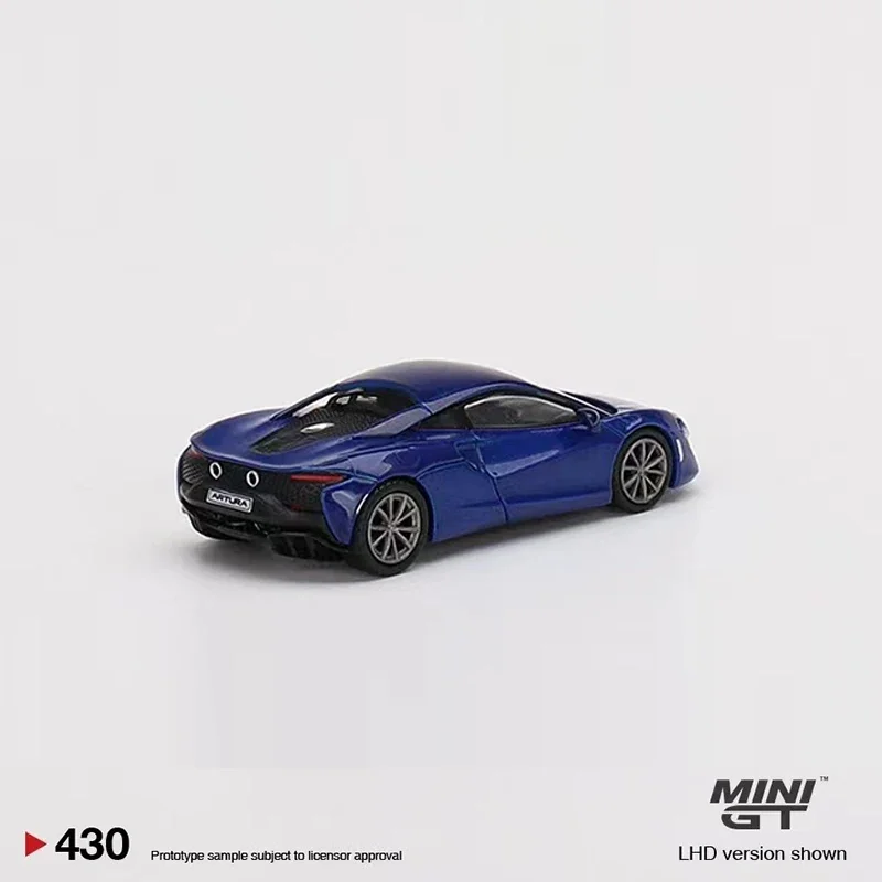 MINIGT 1:64 Model Car McLar Artura Alloy Die-cast Sport Vehicle #430 LHD Volcano Blue