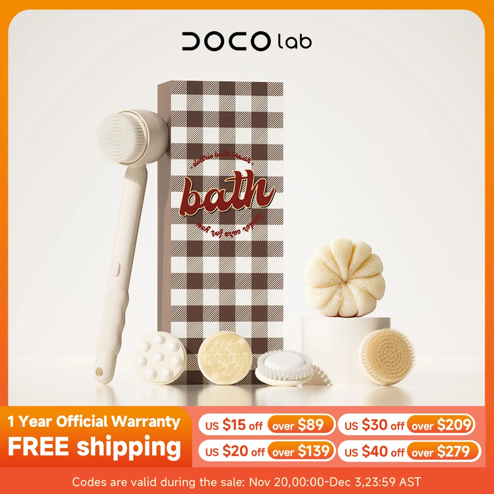 

DOCO LAB электрическая щетка для душа с насадками