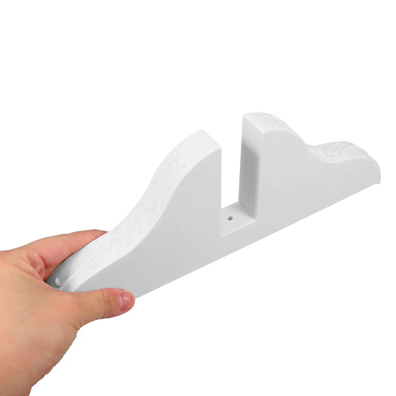 

2 Pcs Screen Partition Bracket Divider Holder Folding Room Feet Base Easels for Displaying Poster Boards Brackets White Shelves