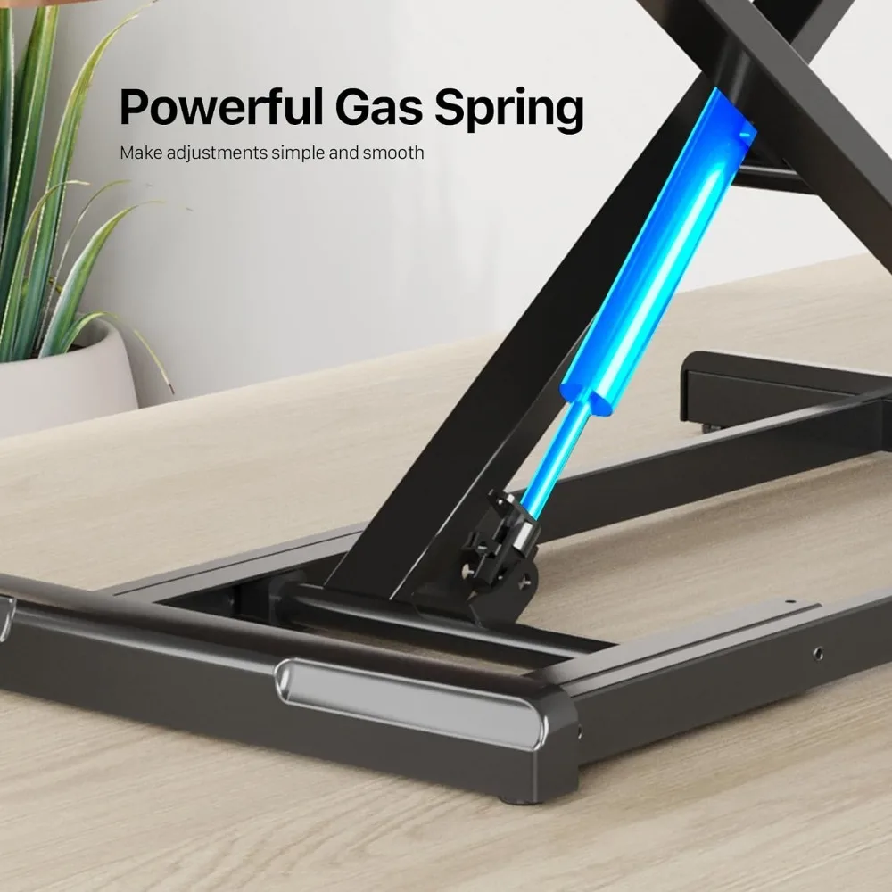 Altura ajustável pé Desk Converter, Sit Stand Desk Riser, 32"