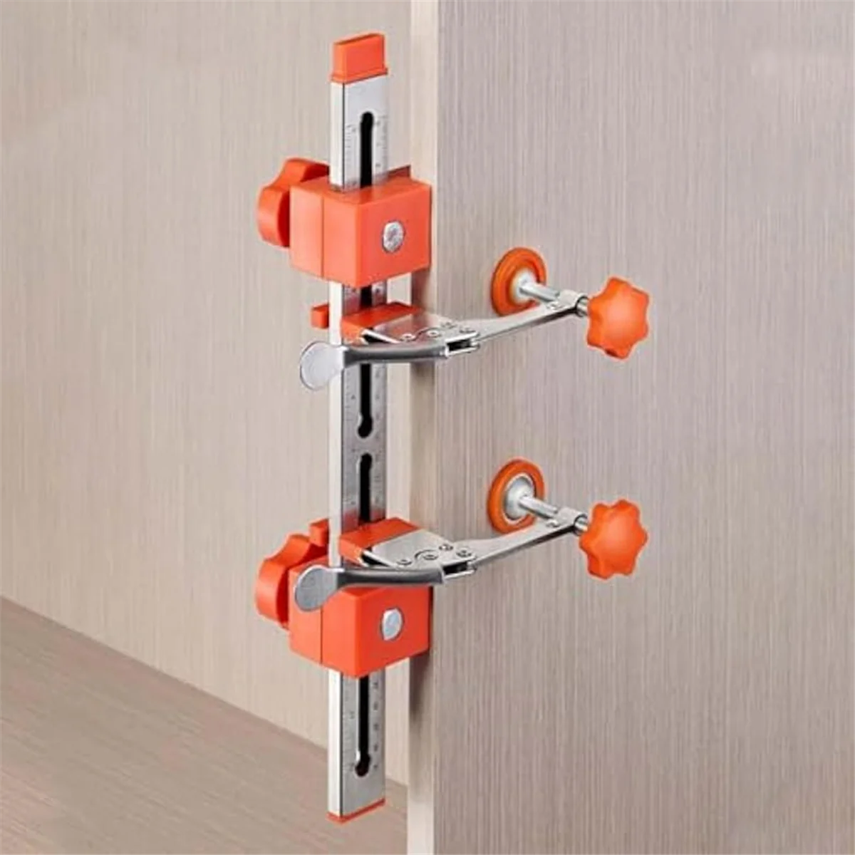 A002 Drawer Slide Installation Jig Kit,Drawer Slide Tool,Precision Cabinet Hardware Jig,Shelf Pin Jig Hinge Jig for Cabinets