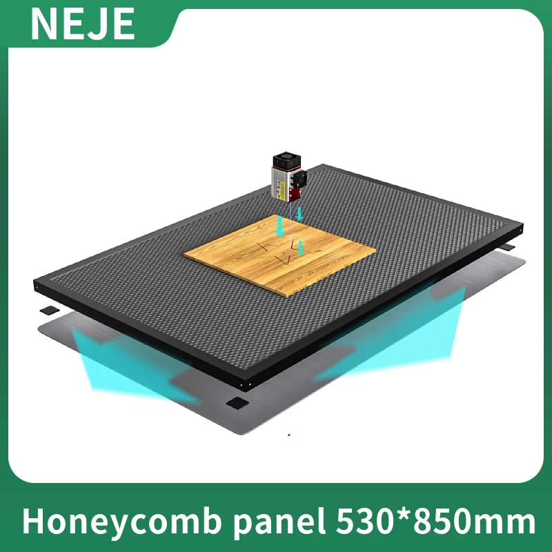 NEJE laser honeycomb panel table CO2 diode laser engraving and cutting machine cnc honeycomb panel bed cleaning cutting530*850mm