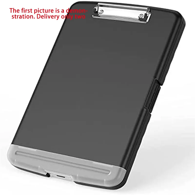 Suitable 2Piece Clipboard With Storage A4 Size High Capacity Heavy Duty Office Clipboard Folder With Metal Clip