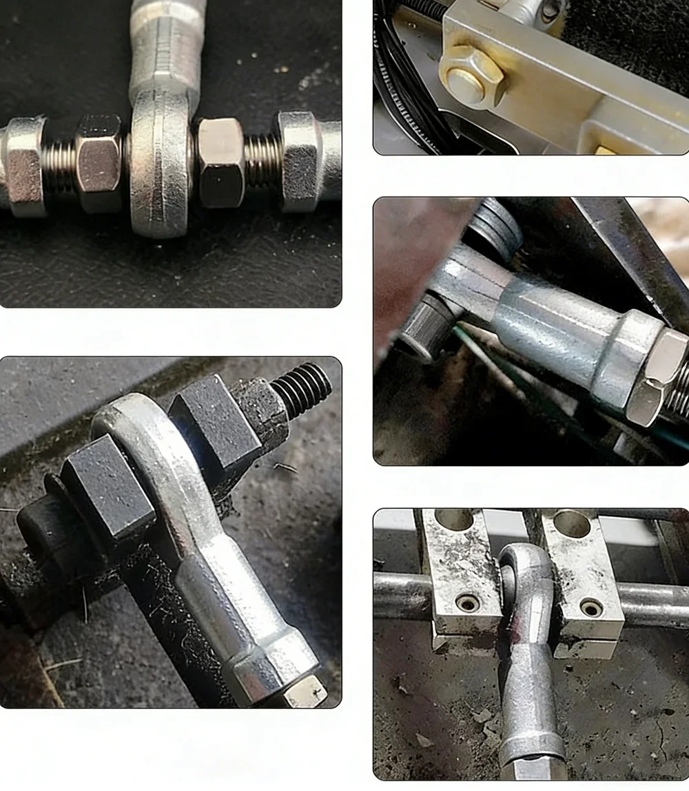 304 Stainless Steel Rod End Bearings Fish Eye Joint Bearing Male Female Thread Left Hand Right Hand Thread for Machinery Linkage