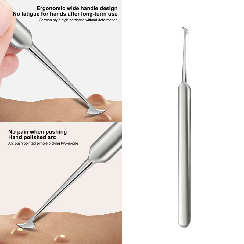 Blackhead Remover Comedones Extractor Removal For Blemishes Whiteheads Removal Facial Skin Care With Box Acne Needle Tool