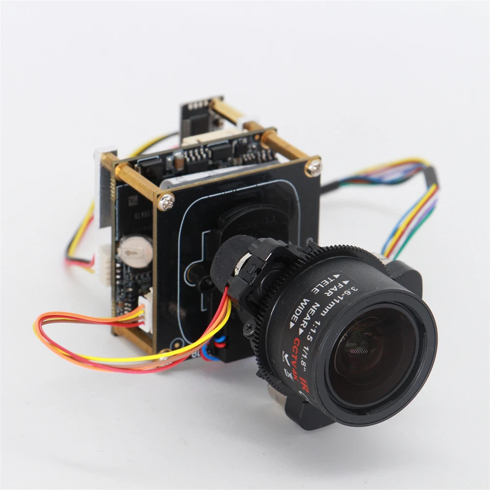 3.6-11mm Motorized Zoom Lens IMX347 OpenIPC Camera Board H.265 4mp Ai Face Intelligence IP Camera Module SIP-K347S8i-3611