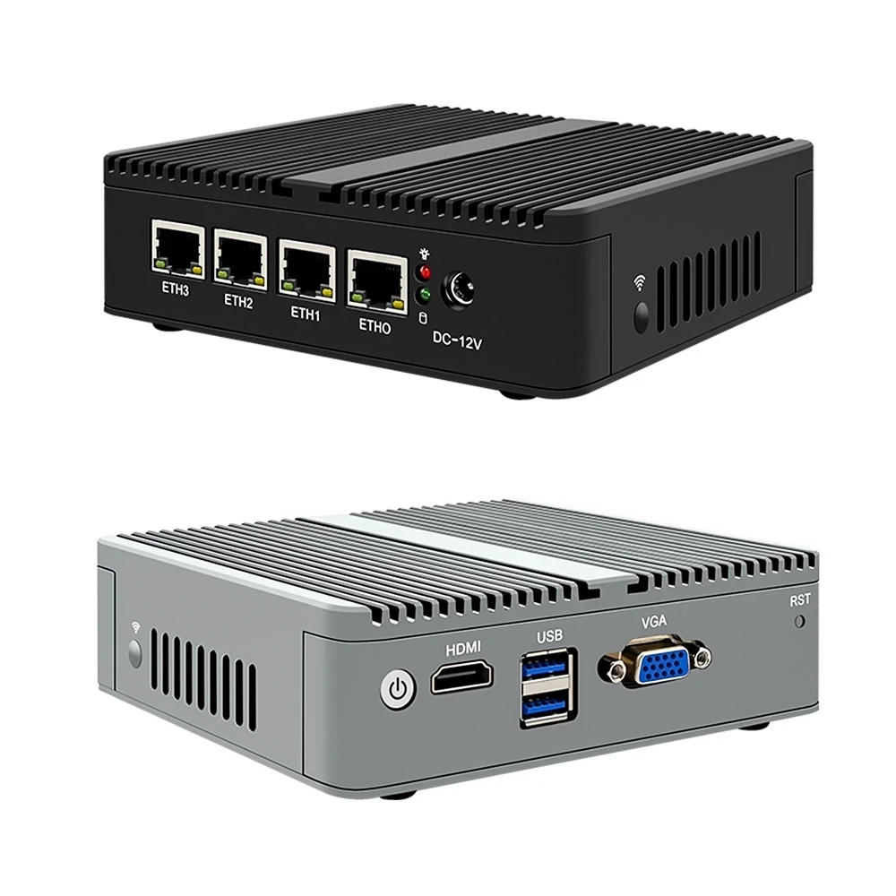 Imagem -06 - Intel I226-v 2.5gbe Nics J4125 Fanless 2.5g Roteador Nano Mini pc Pfsense Firewall Roteador pc Opnsense Vmware Esxi Proxmox 4