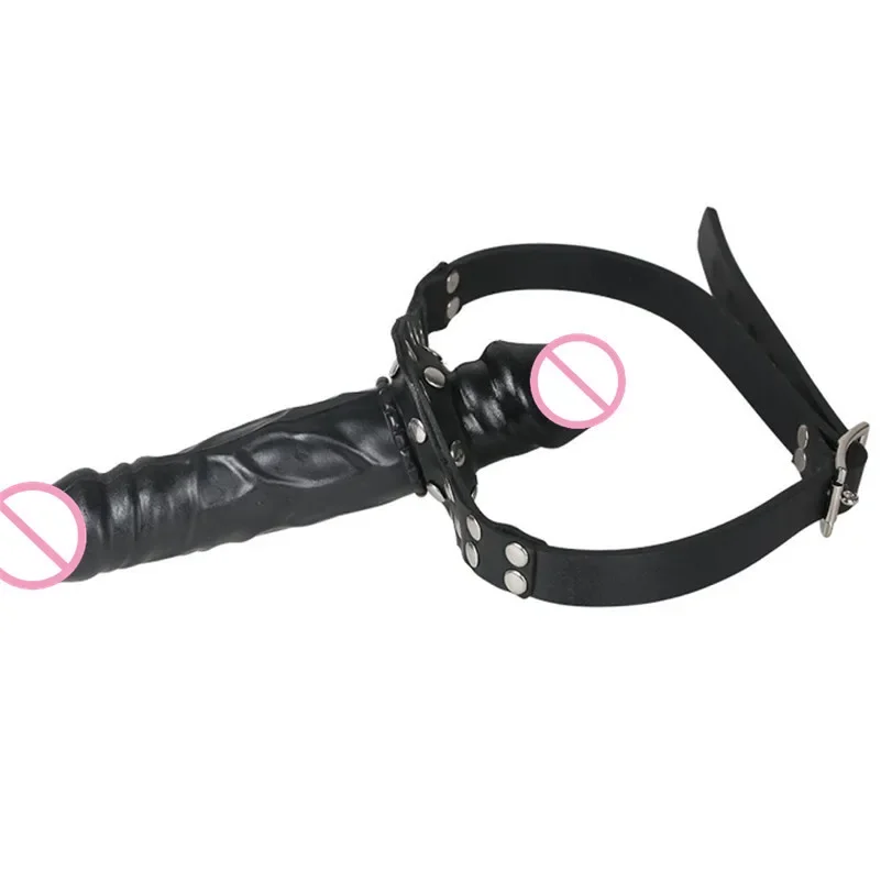 Strap on Dildo Gag Open Mouth SM Tool Double Dildos Bondage Bdsm Strapon Penis Lesbian Sex Toys for Couples Products Adult Games