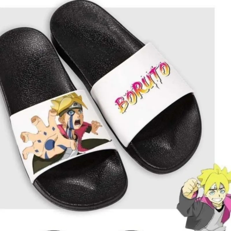 Naruto anime surrounding cute sandals Naruto Sasuke Boruto Uchiha Itachi Kakashi cartoon boy dormitory non-slip slippers gift