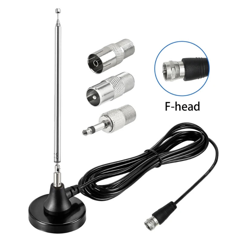 5dbi High Gains Steady Signal Telescopic Antennas for TV Radios Accessories Portable Household Indoor DAB FM Amplified Antennas