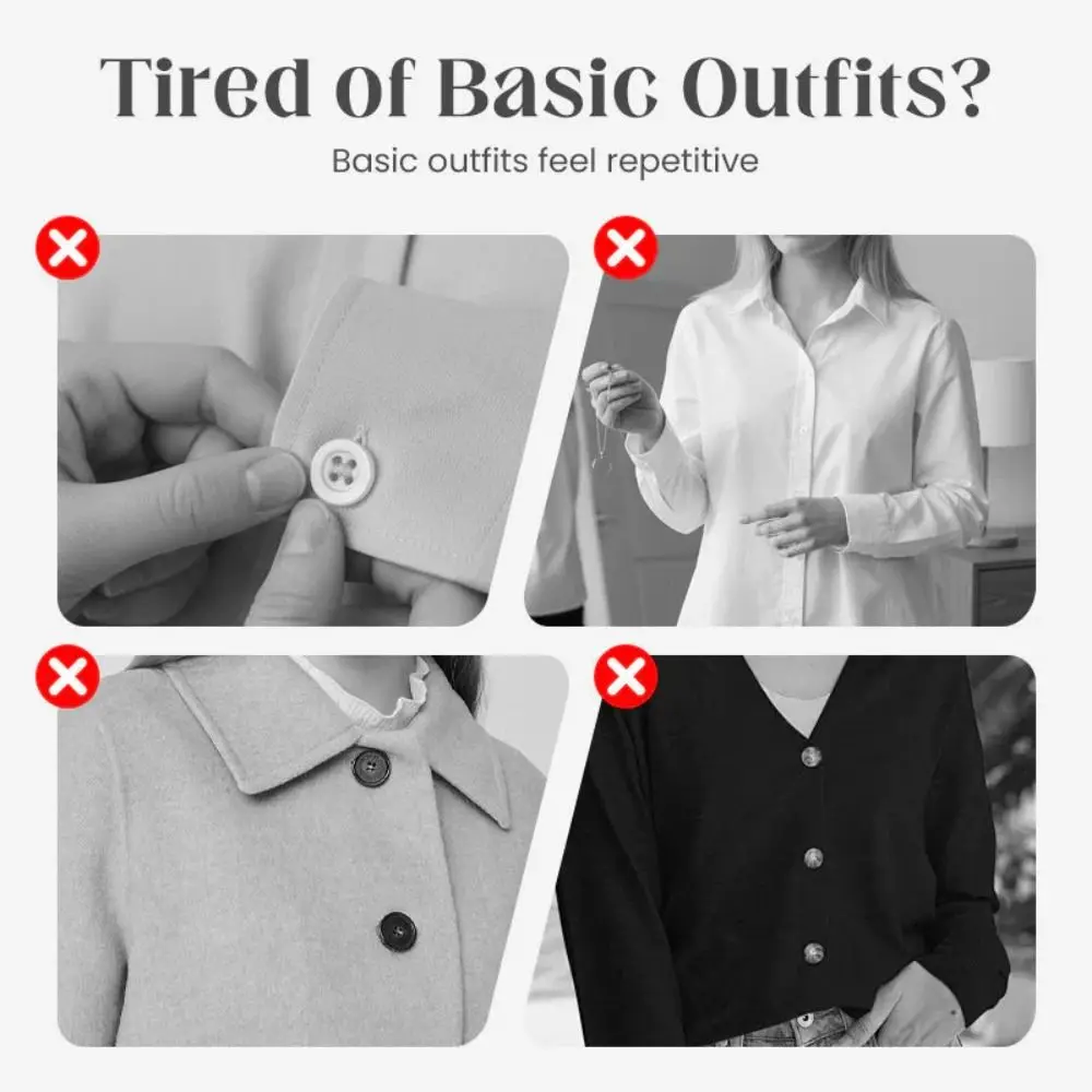 1pc Transparent Rhinestones Floral Cufflink DIY Brooch Buckle Rhinestone-embellished Shirt Buttons Clothing Accessories