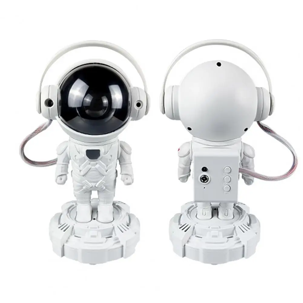 1 Set LED Projection Lamp Creative Shape Remote Control Large Projected Area Energy-saving 2-in-1 Astronaut LED Projector Blueto