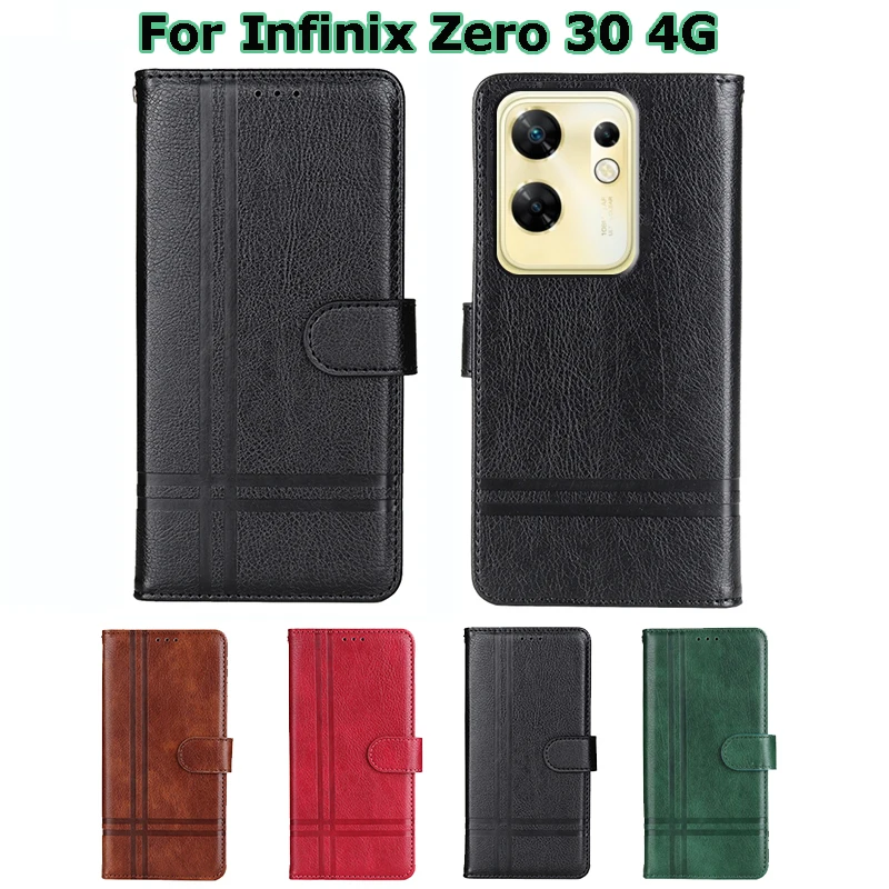 

Funda Movil para Infinix Zero 30 4G Case Leather Wallet Capas Phone Cover For Capinha Infinix Zero 30 4G Flip Case Coque 6.78"