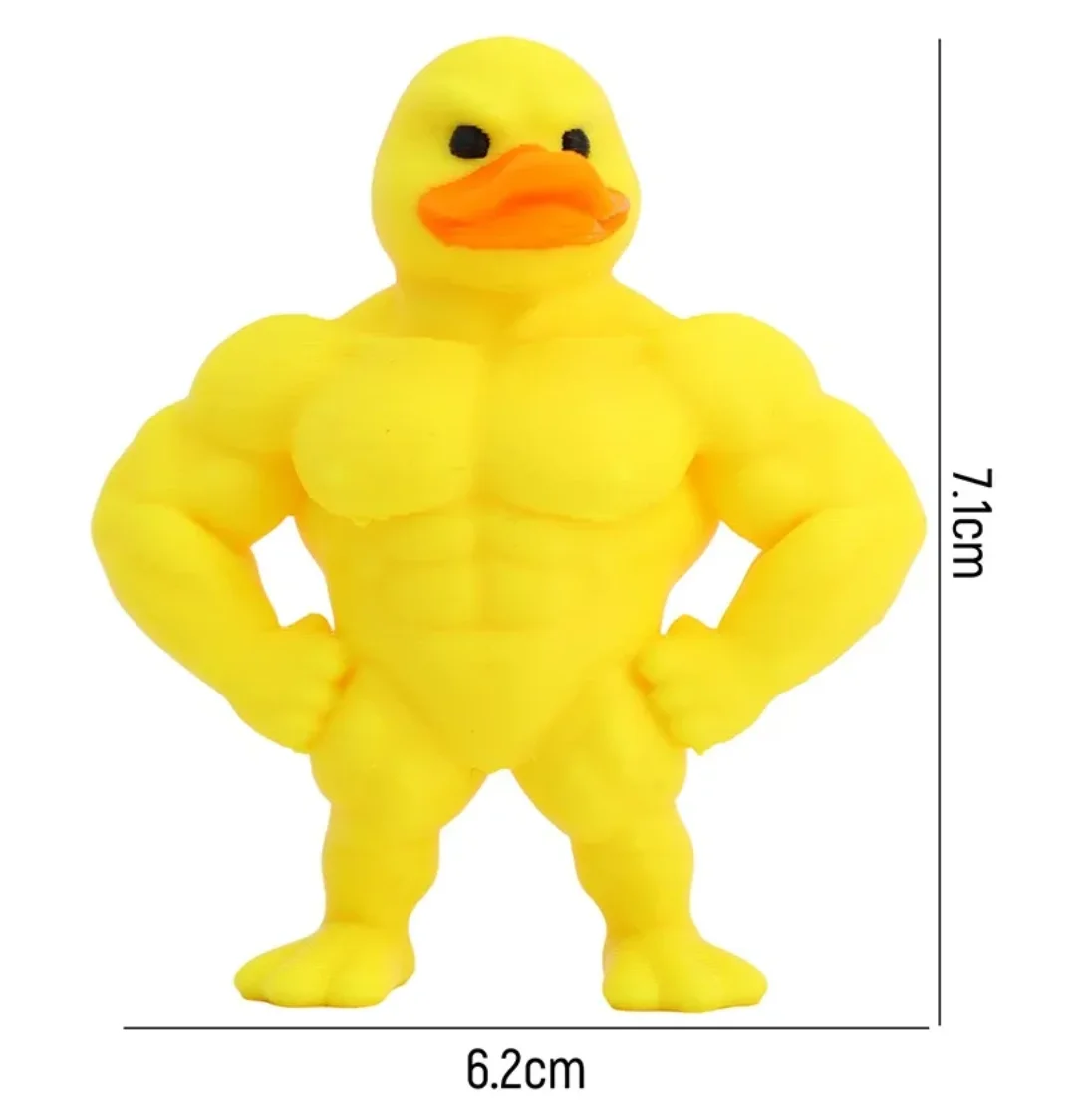 10/1PCS Big Muscle Duck Statue Funny 3D Printed Desktop Decoration Unique PLA Material Gift Idea Creative Office Home Ornament view 6