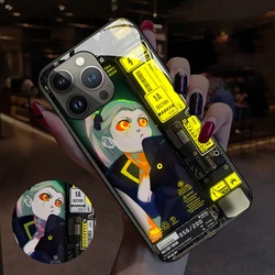 Cyber Punk Style Smart Luminous Phone Case For Poco F5 Pro X3 X4 F3 F4 GT M3 Xiaomi 12T 11Pro Civi Redmi Note10 Note11Pro Shells