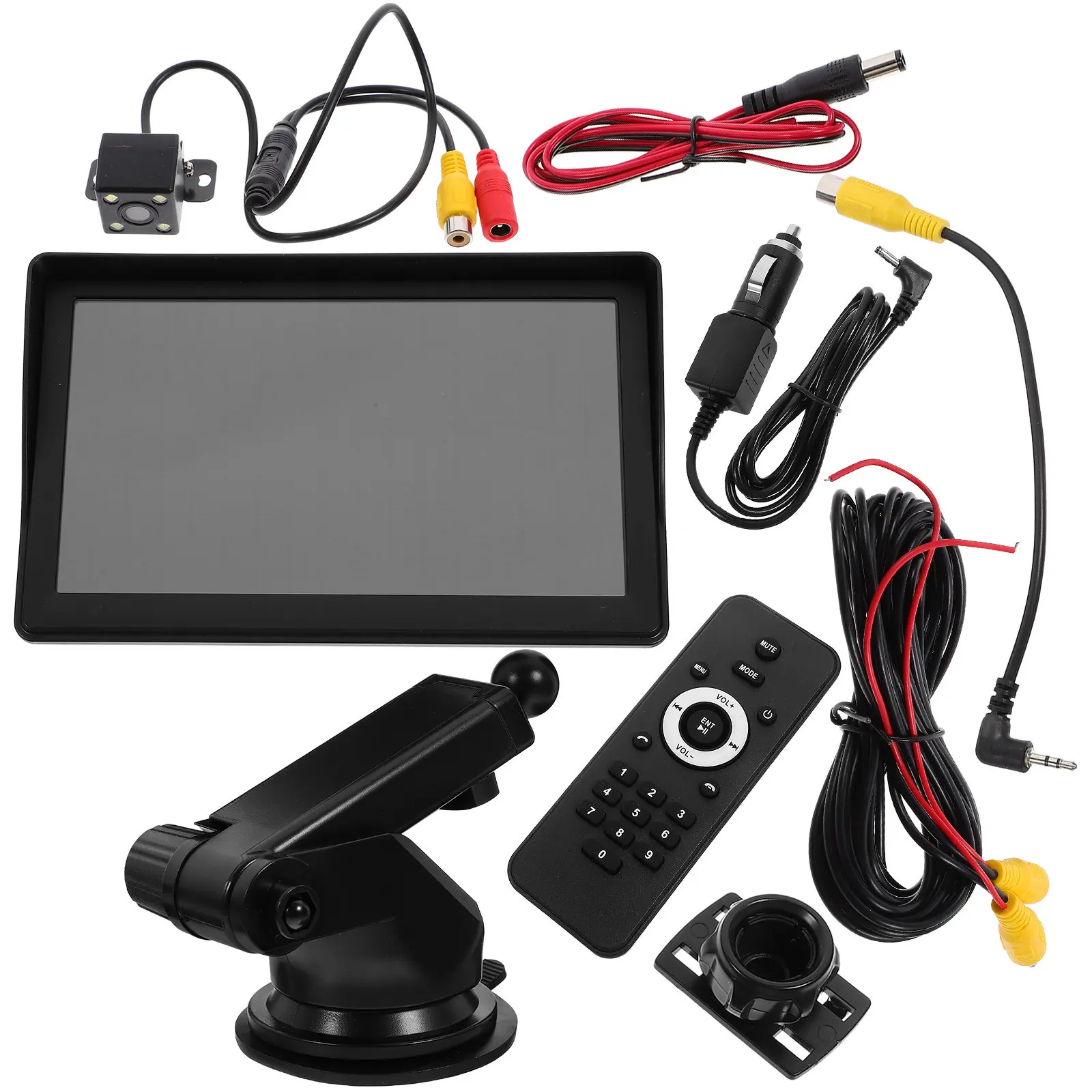 

7 Inch Touchscreen Car Media Player Wireless Mp5 Player with Reverse Camera Input Adjustable Mounting Stand Suitable for All