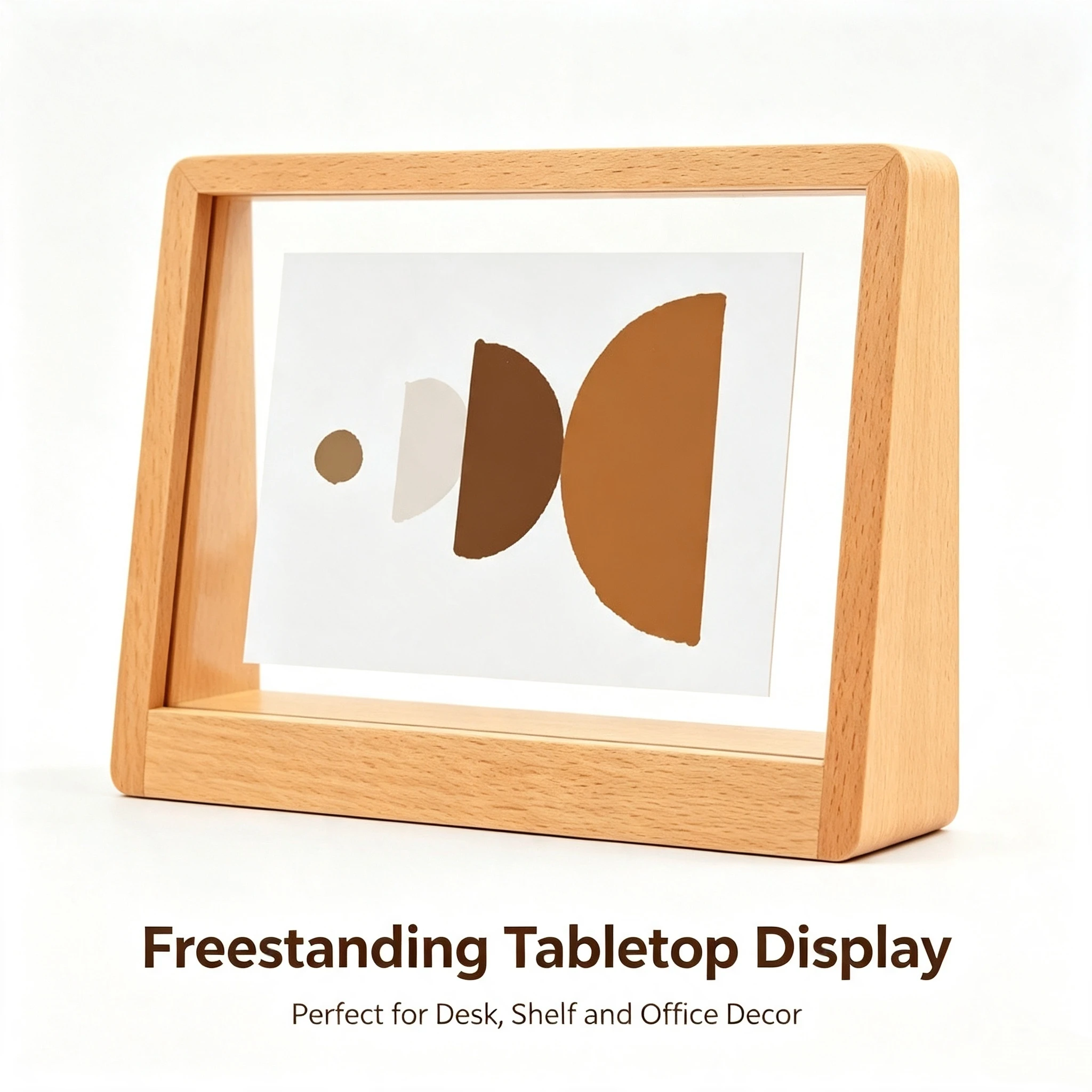 Custom Engraved Solid Wood Photo Frame, Clear Acrylic