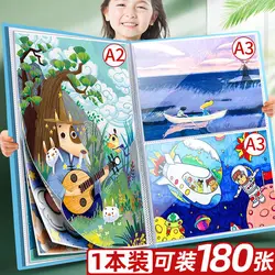 Collection A2/A3/A4 Album Storage 4k Drawing Works Sketching Sorting Award  file organizer  expanding file folder  ordners a4