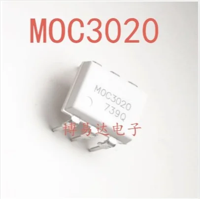 Free Shipping 100pcs MOC3020 MOC3020M DIP-6