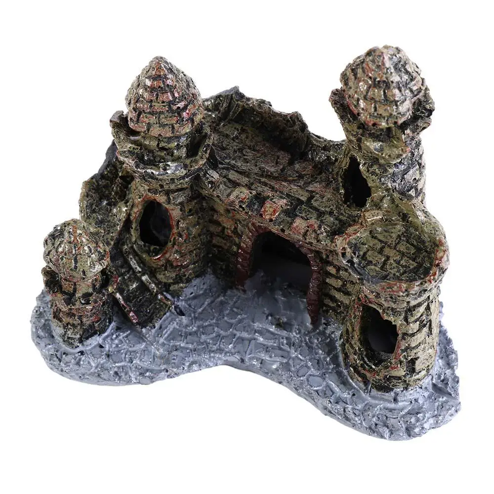 Lightweight Simulation for Fish Tank Decor Fish House Tower Coral Castle Aquarium Ornaments Aquarium Accessories